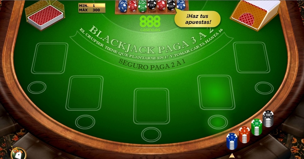 Blackjack Europeo 888Casino