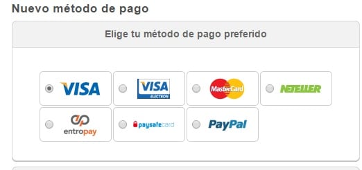 Botemanía método de pago
