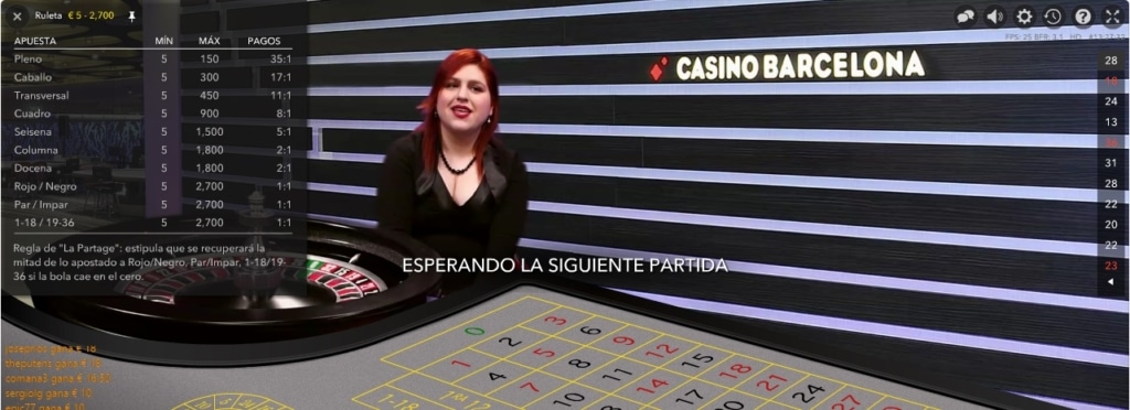 Límites altos en Casino Barcelona