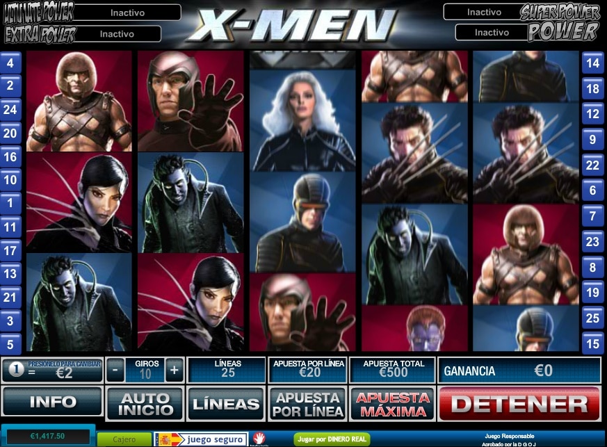 X-Men jugando