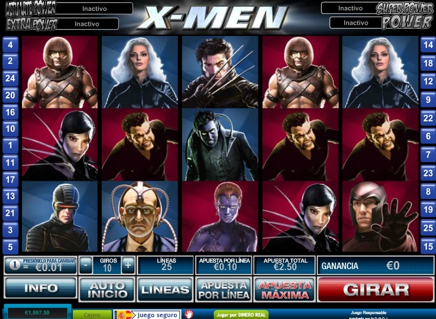 X-Men tragaperras