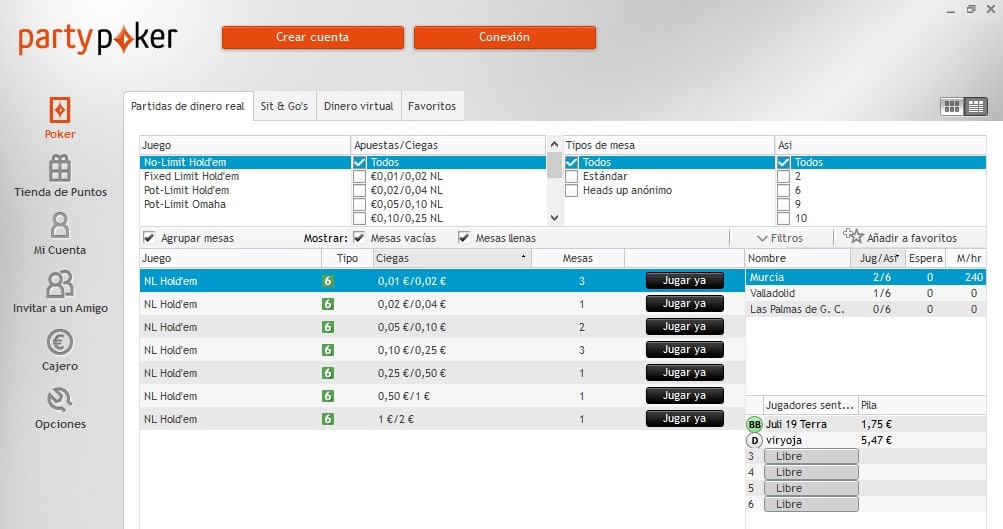PartyPoker póker