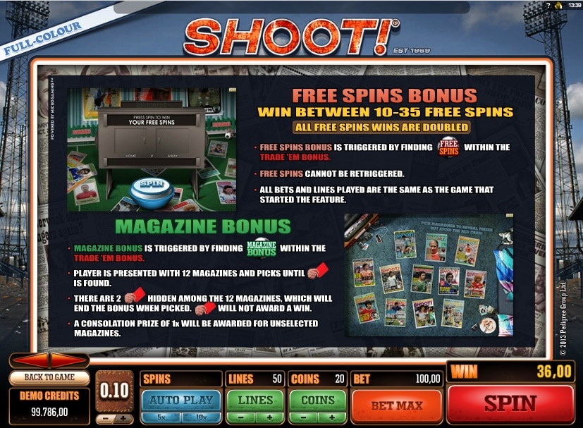 Shoot! Free Spins