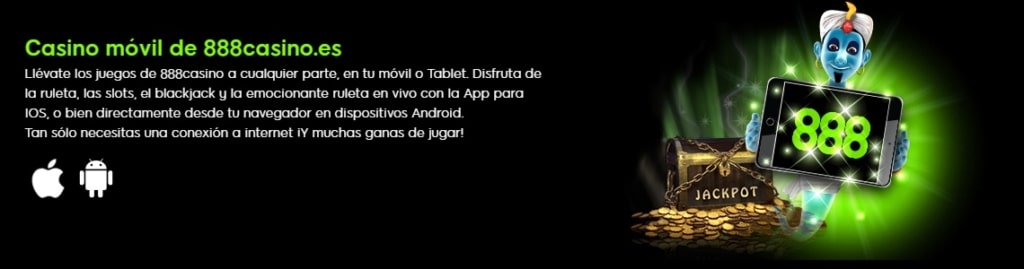 888Casino móvil y tablet