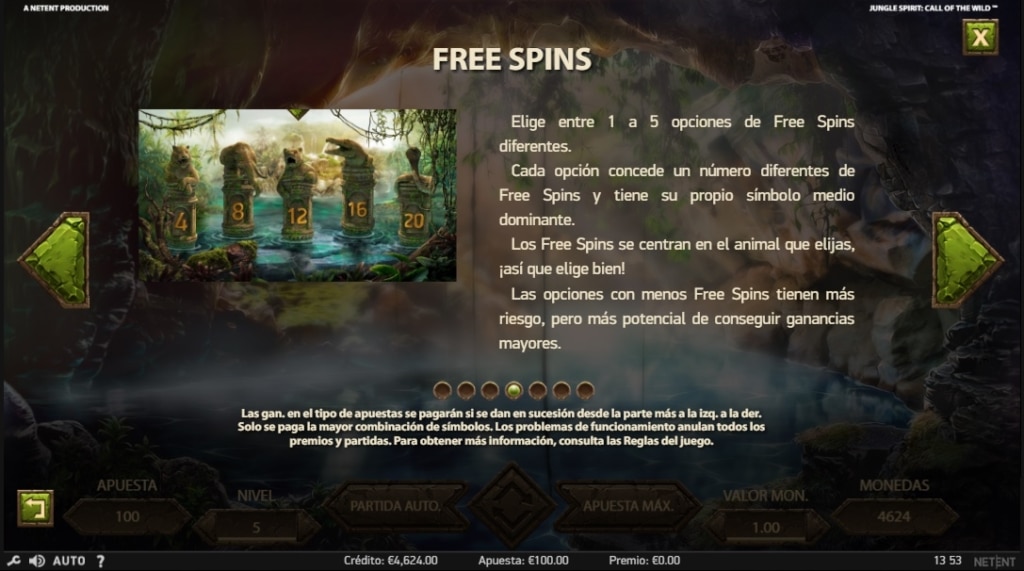 Jungle Spirit Call of the Wild free spins