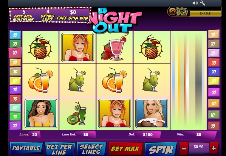 A Night Out free spins