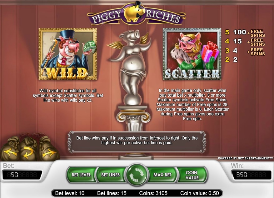 Piggy Riches premios