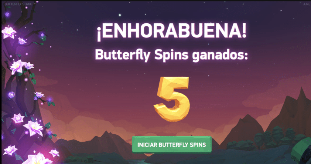 Butterfly Staxx free spins