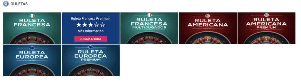 Casino Gran Madrid ruletas