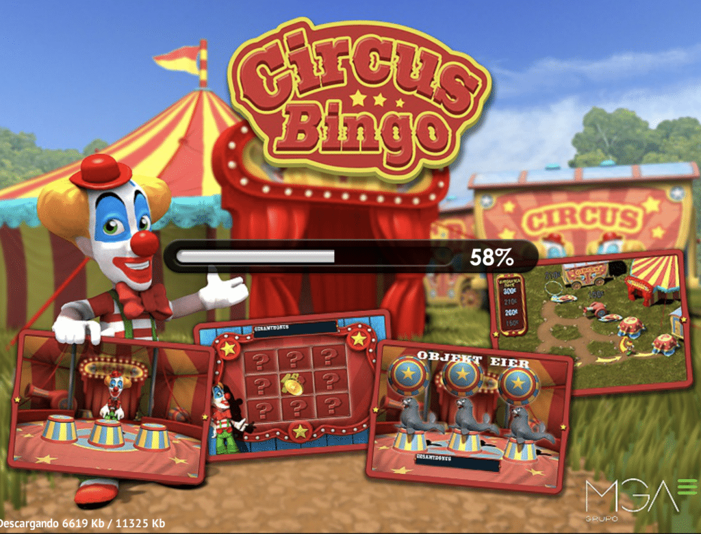 Circus bingo tragaperras