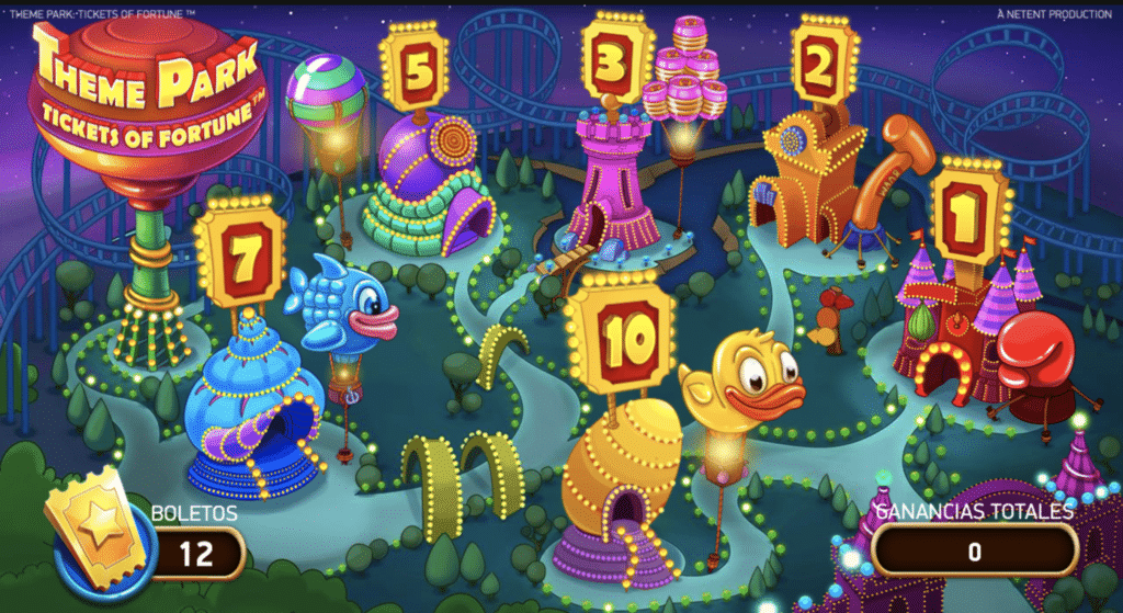 Theme Park juegos de bonificación