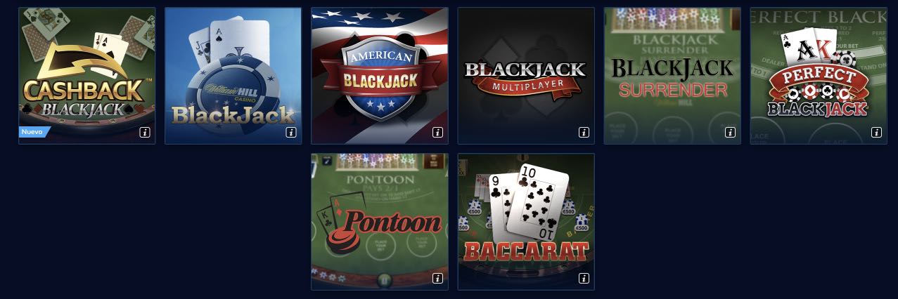William Hill Cartas