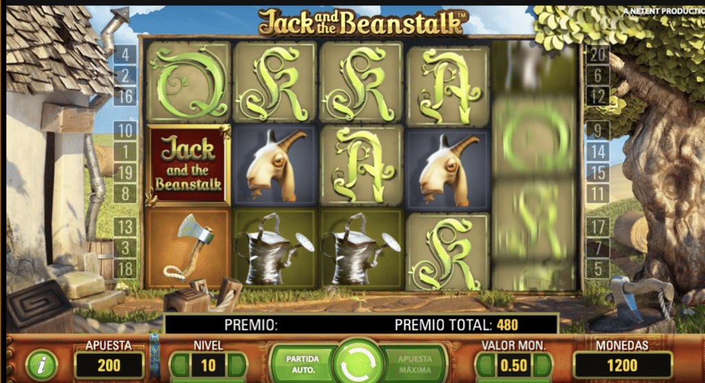 Jack and the beanstalk tragaperras