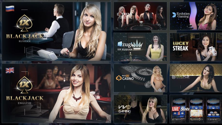 1XBET casino en vivo