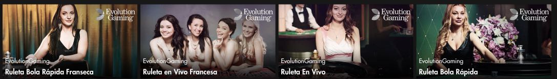 Ruleta en vivo