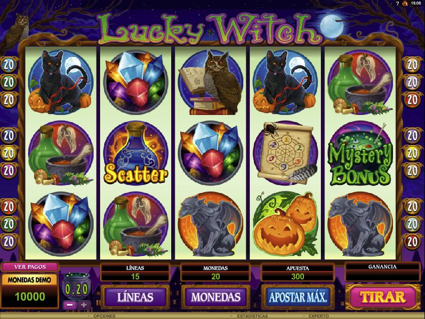 Lucky Witch, la bruja de la suerte se encuentra en las tragaperras