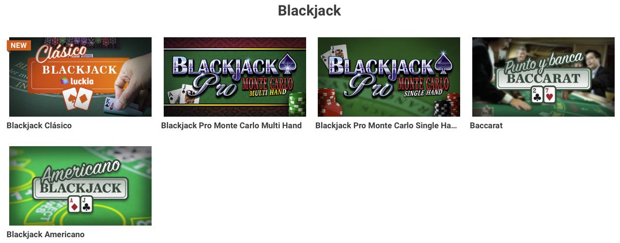 Blackjack Luckia