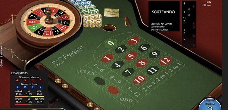 Ruleta en el casino online Betfair