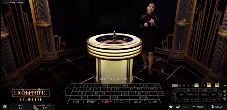 Ruleta en vivo del casino online ZenBetting