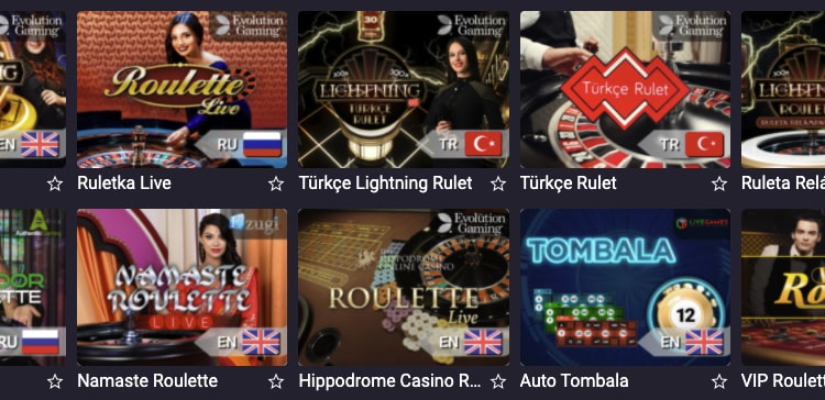 Pin-Up casino online Ruleta en vivo