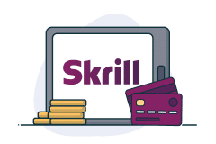 Logo del método de pago Skrill en casinos online